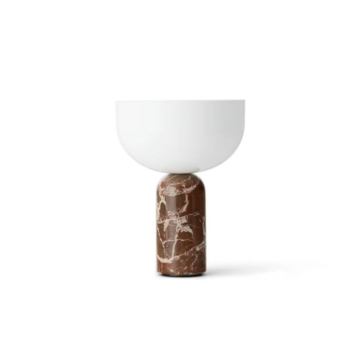 New Works Kizu Bordlampe Transportabel Rosso Levanto Marble