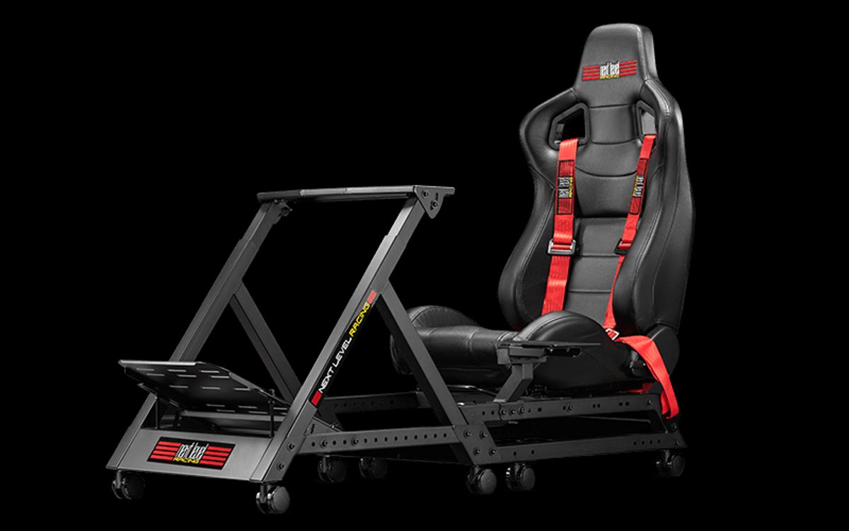 Next Level Racing GTtrack Racingseat Sort/Rød