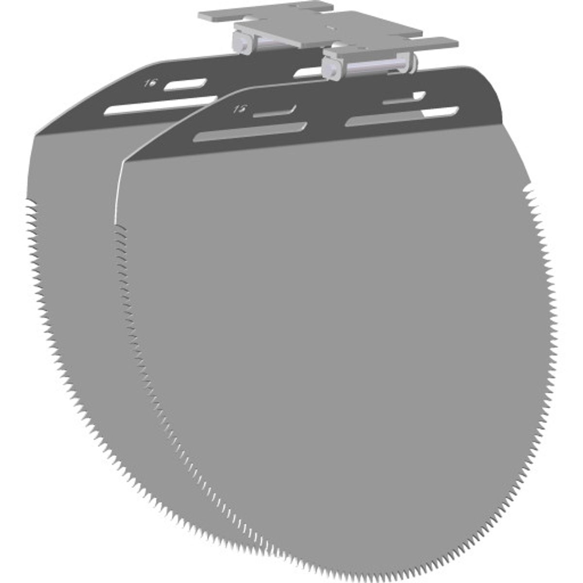 NI TX11 reline 250 mm Rib2 spjæld, unbrako