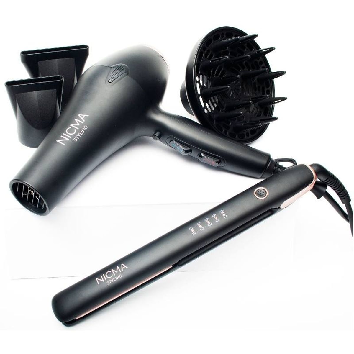 NICMA Styling Hair Dryer + Hair Straightener (Limited Edition)