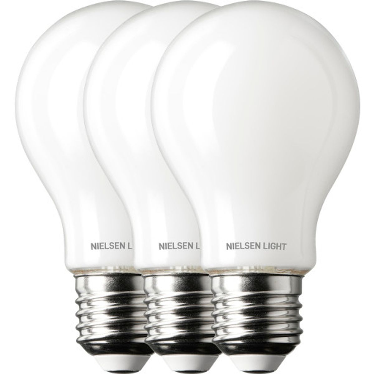 Nielsen Light E27 standardpære, 2700K, 7W, 3-pak