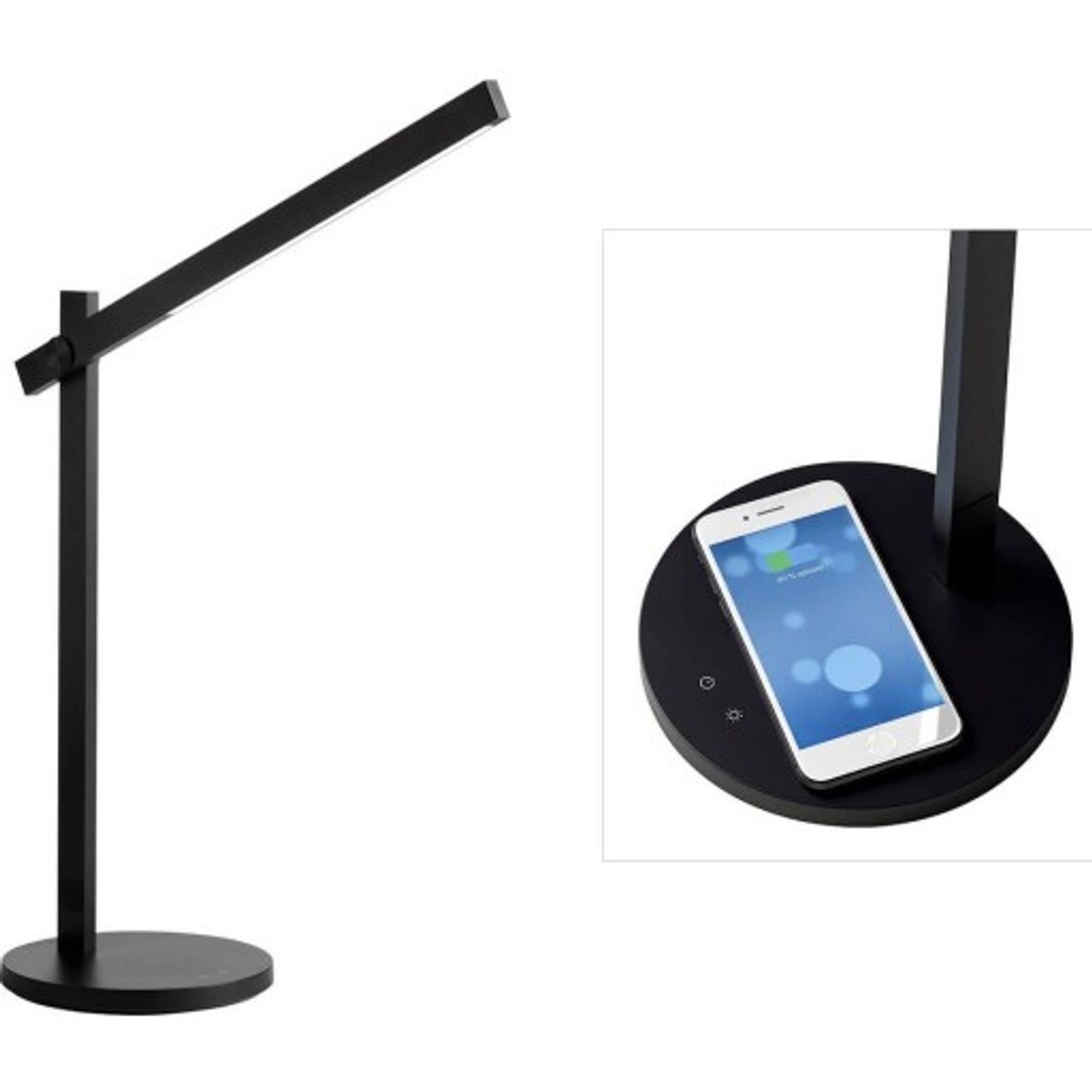 Nielsen Light Edge skrivebordslampe med QI oplader