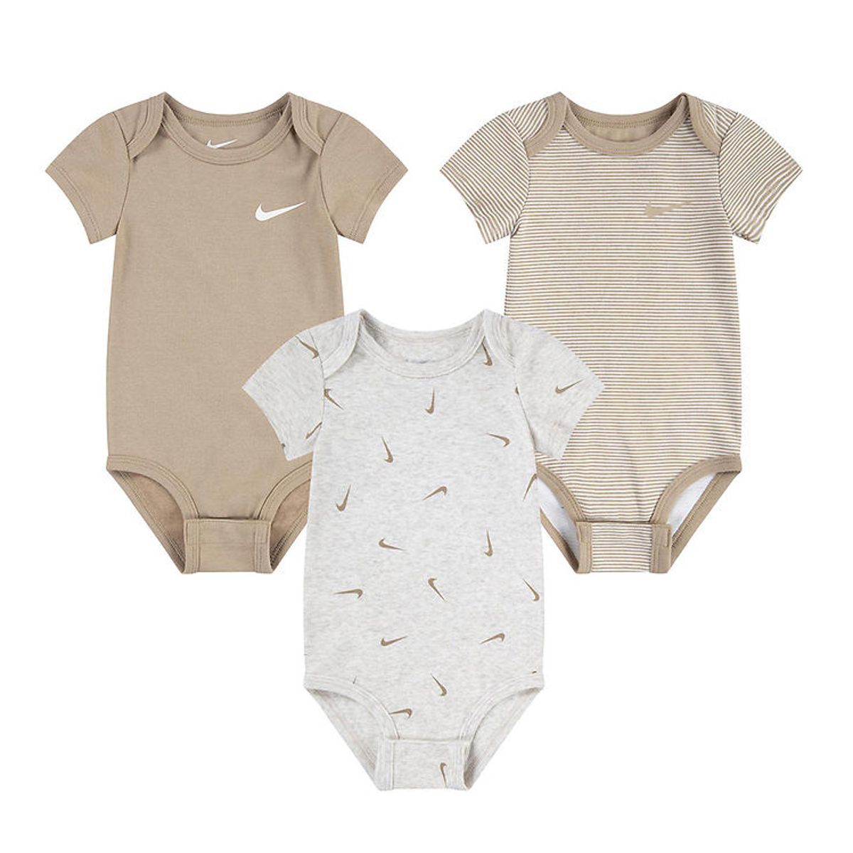 Nike Bodyer k/æ - 3-pak - Pale Ivory Heather