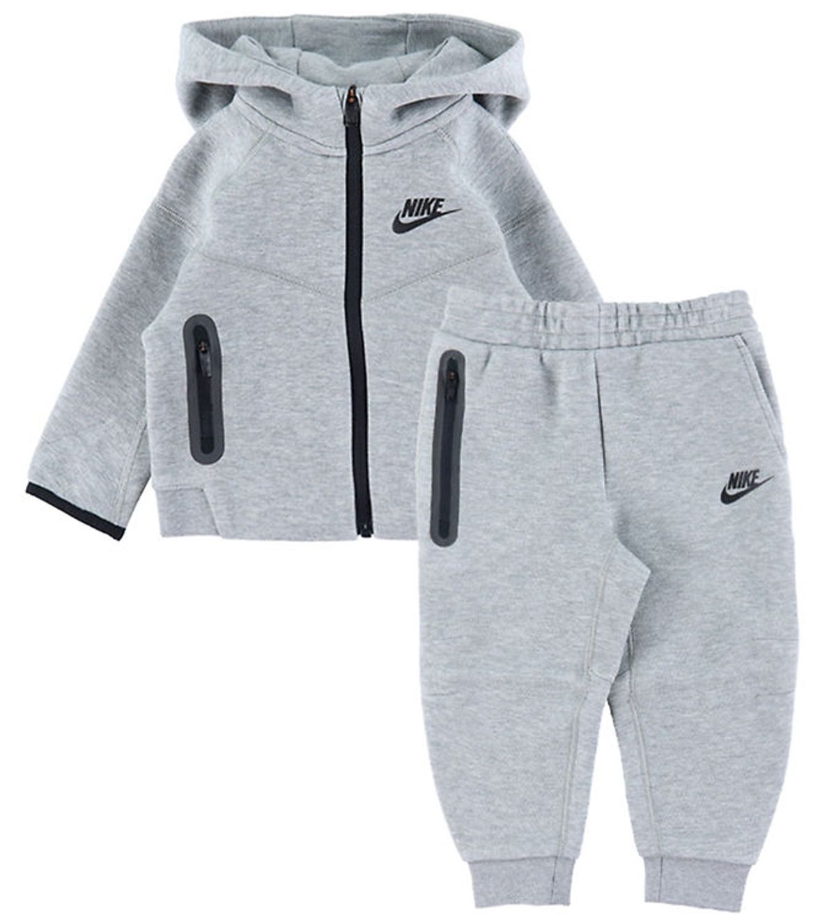 Nike Sweatsæt - Cardigan/Sweatpants - Grey Heather