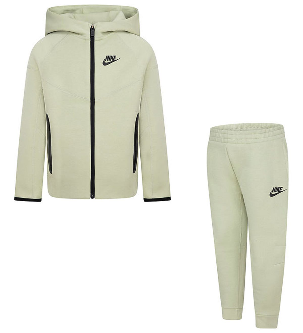 Nike Sweatsæt - Cardigan/Sweatpants - Olive Aura