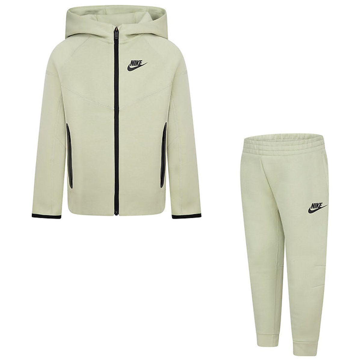 Nike Sweatsæt - Cardigan/Sweatpants - Olive Aura