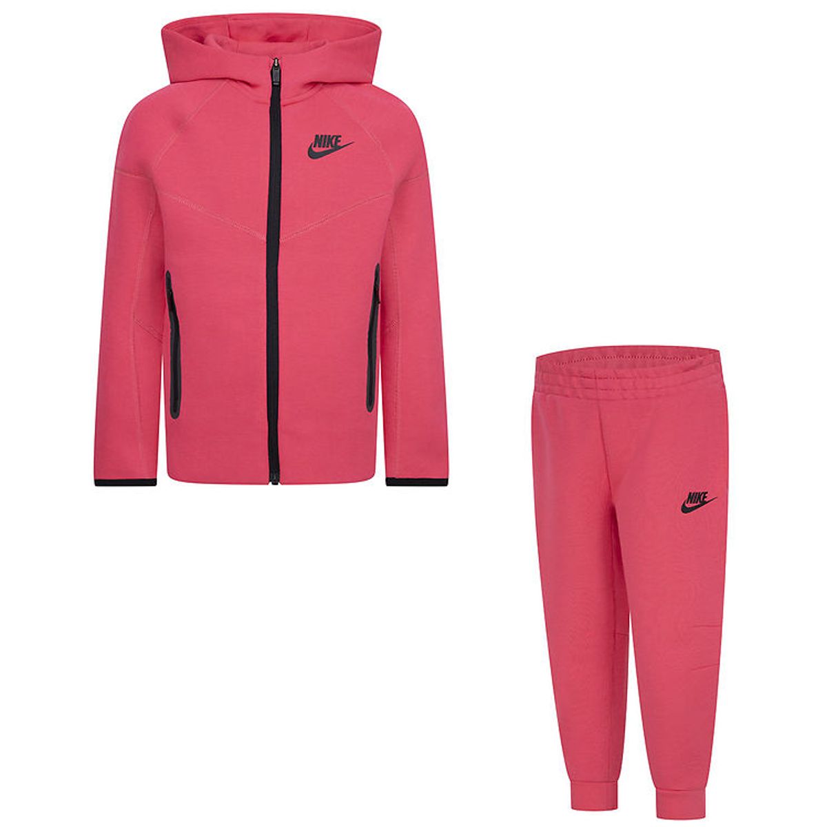 Nike Sweatsæt - Tech - Cardigan/Sweatpants - Aster Pink