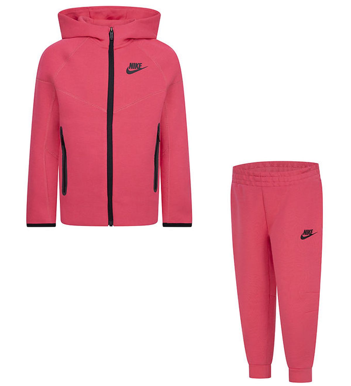 Nike Sweatsæt - Tech - Cardigan/Sweatpants - Aster Pink