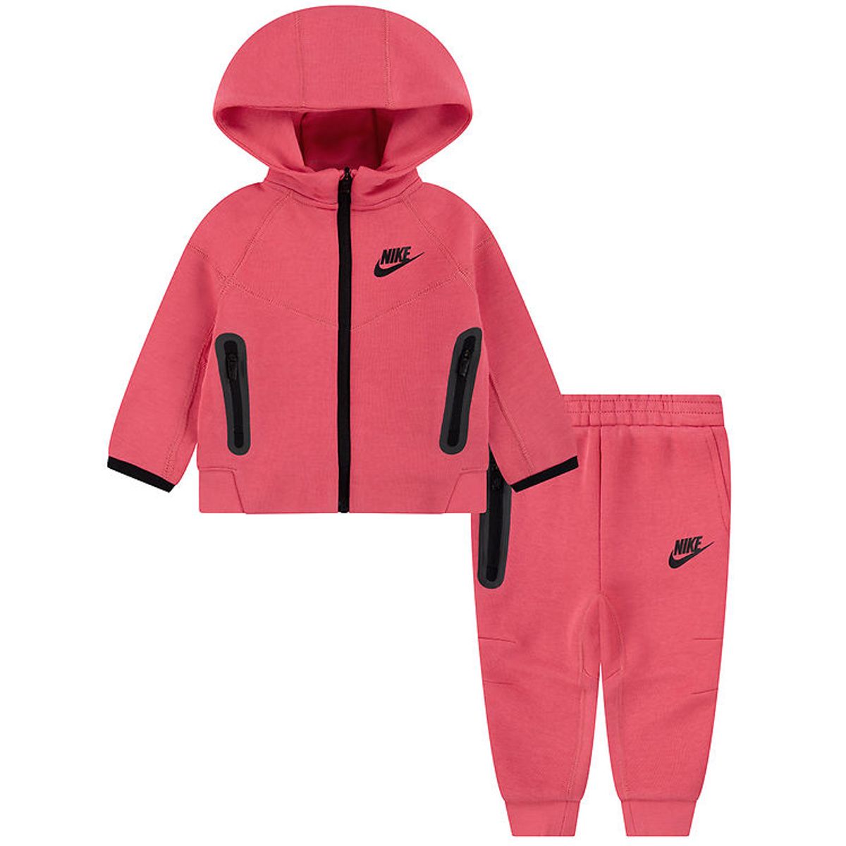 Nike Sweatsæt - Tech - Cardigan/Sweatpants - Aster Pink