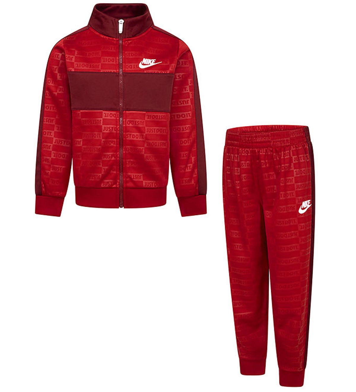 Nike Træningssæt - Cardigan/Bukser - Gym Red