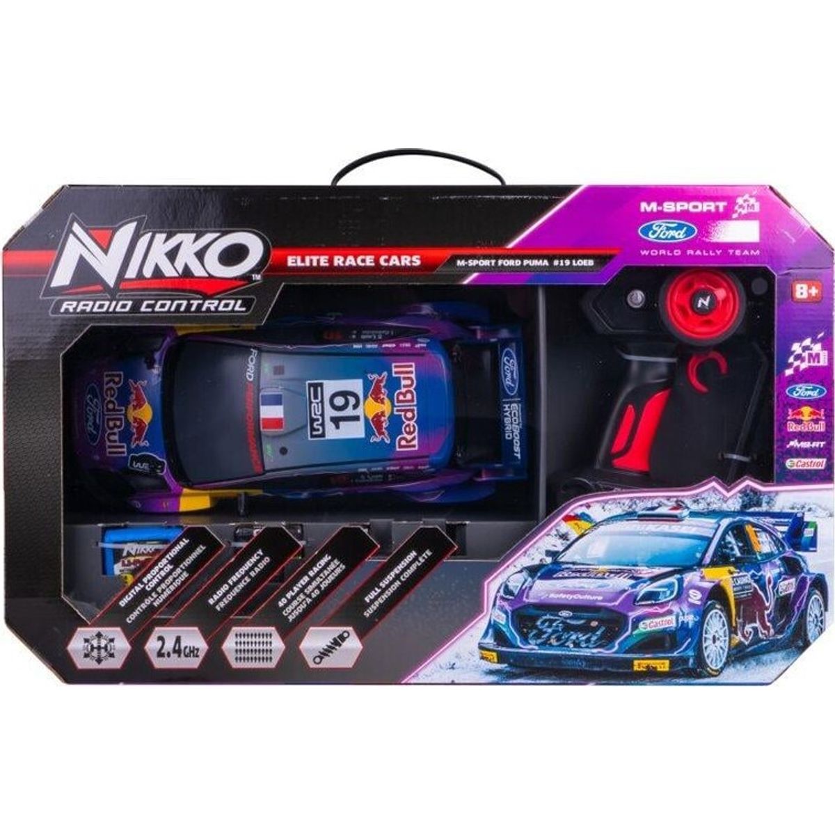 Nikko - Fjernstyret Bil - M-sport Ford Puma - Elite Race Cars