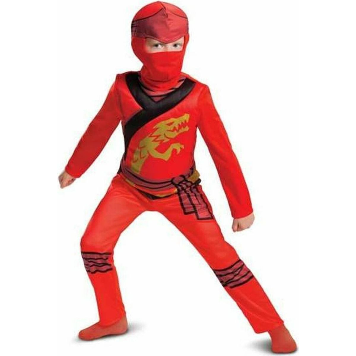 Ninjago Kostume - Kai Dragt Til Børn - 6 år - Disguise