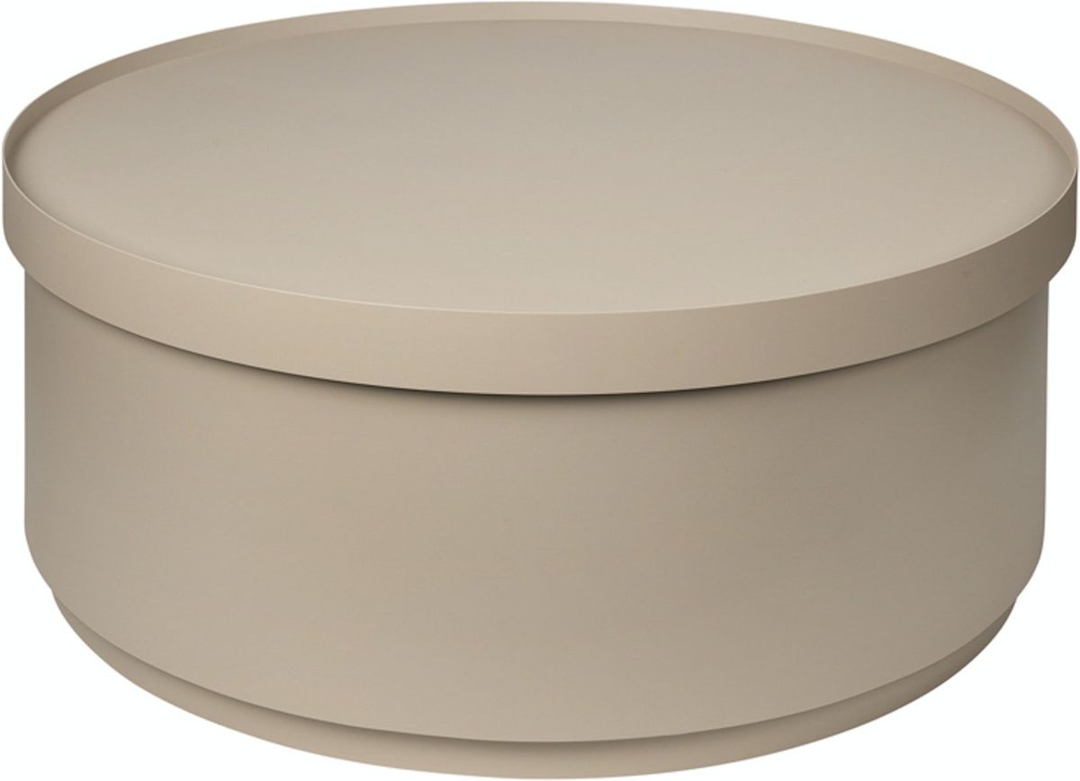 Ninna, Bord med opbevaring, beige, H75x33,5 cm