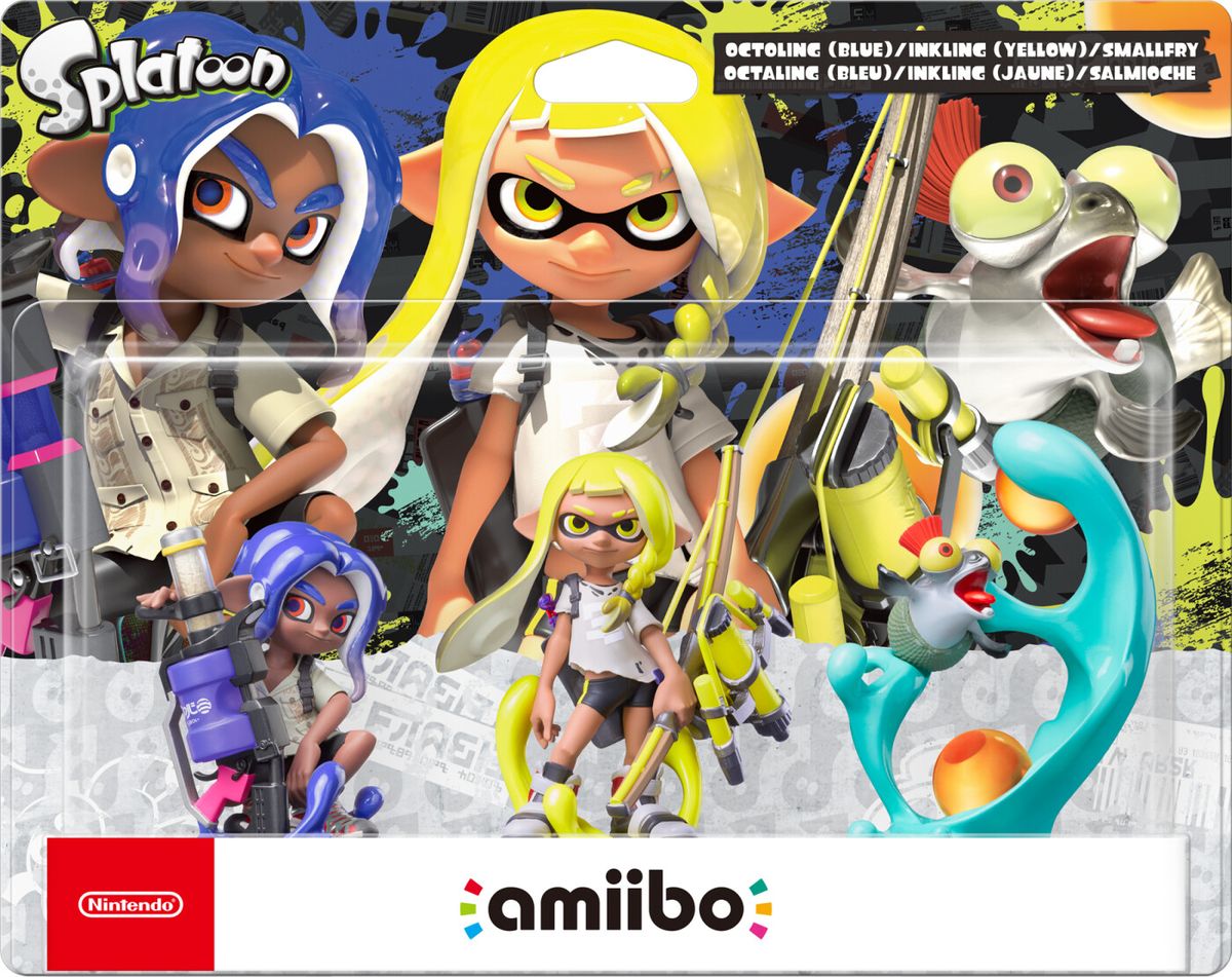 Nintendo Amiibo Figurer - Splatoon - Octoline, Inkline + Smallfry