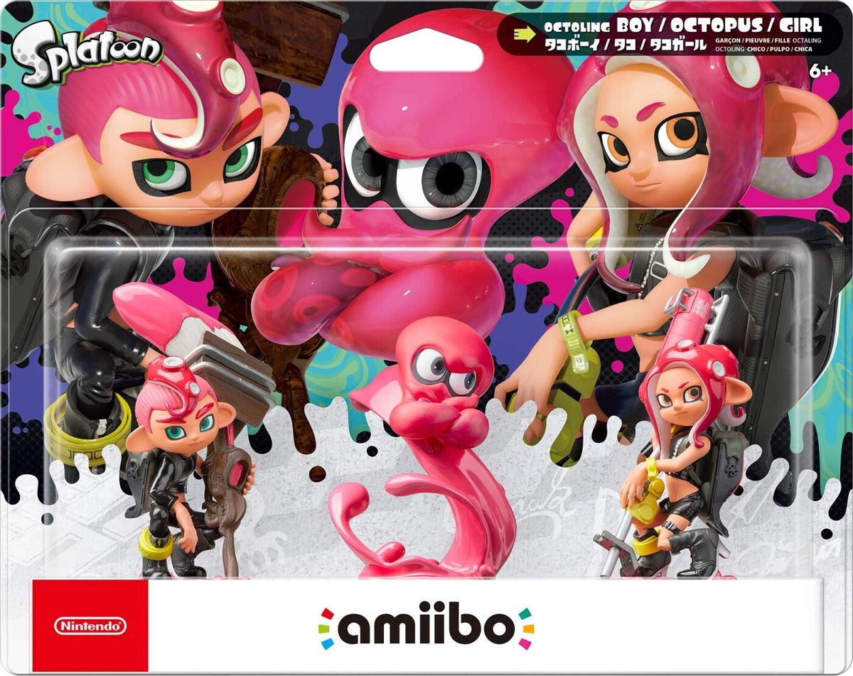 Nintendo Amiibo: Splatoon Octoling Figurer - 3-pak