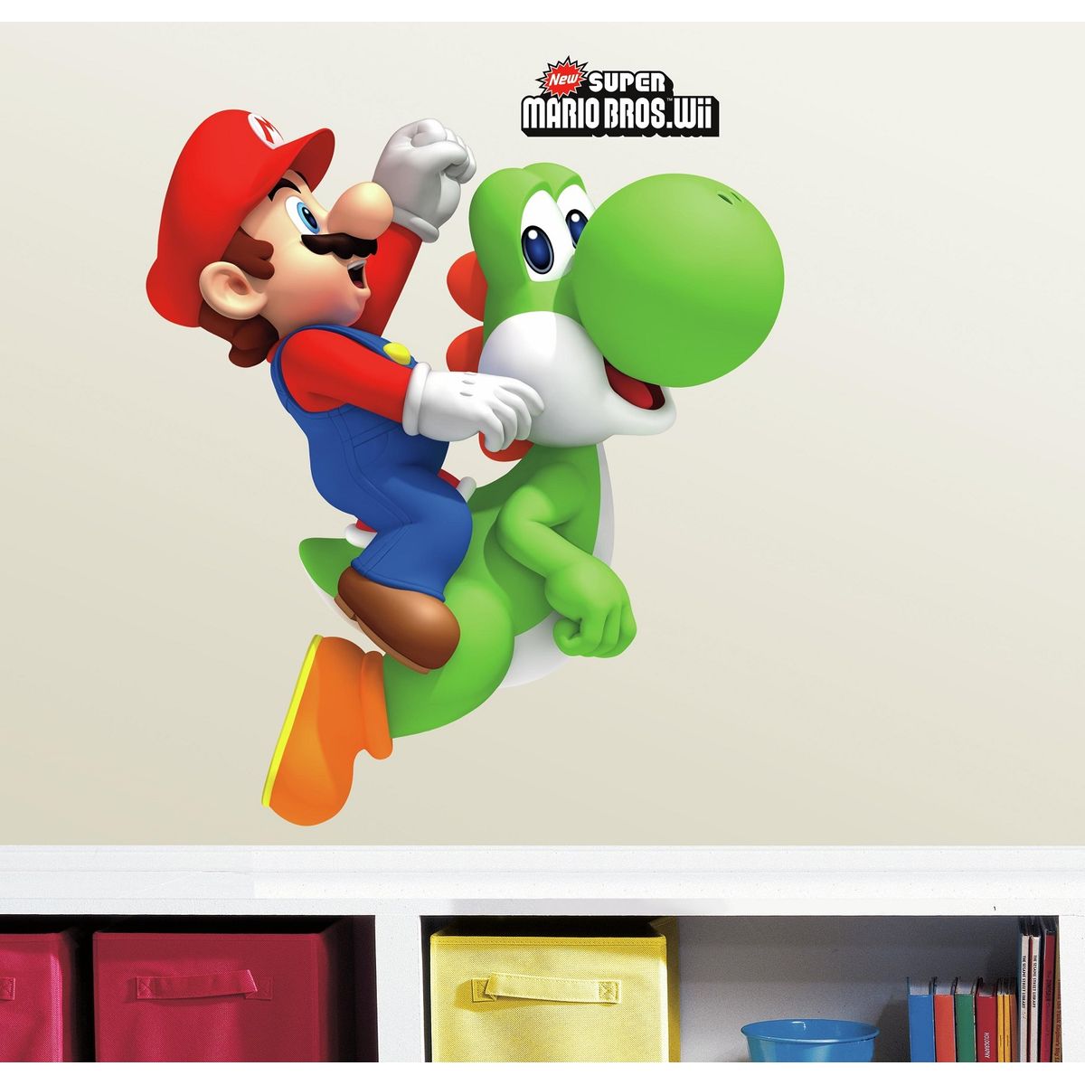 Nintendo Super Mario Bros med Yoshi og Mario Wallstickers