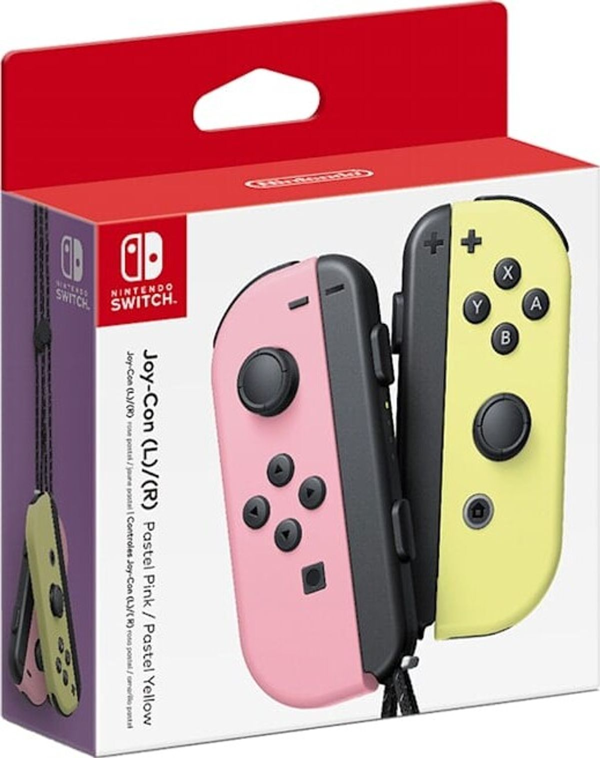 Nintendo Switch - Joy-con Controller Par - Pastel - Lyserød Gul