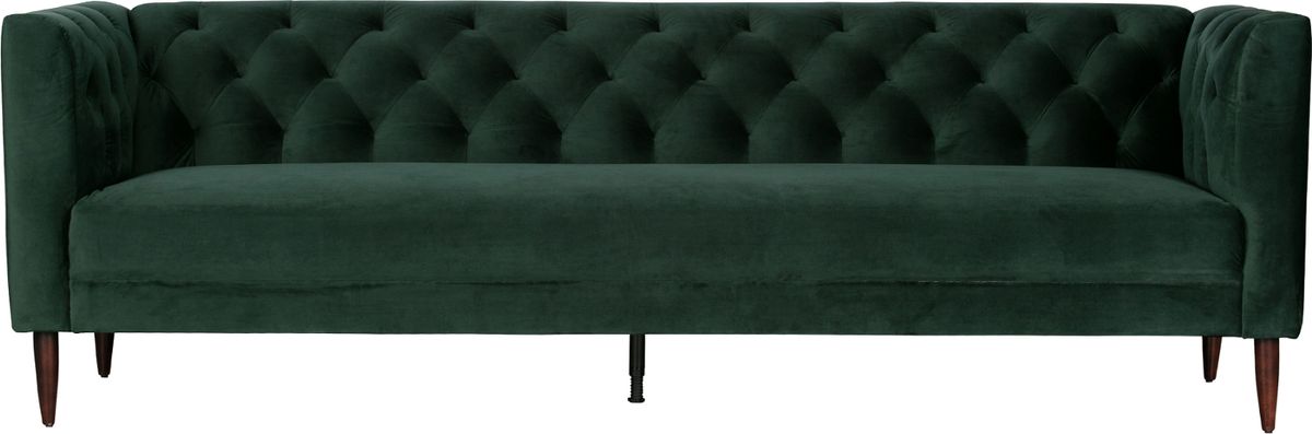 Nisa, 3-personers sofa, mørkegrøn, H74x230x85 cm