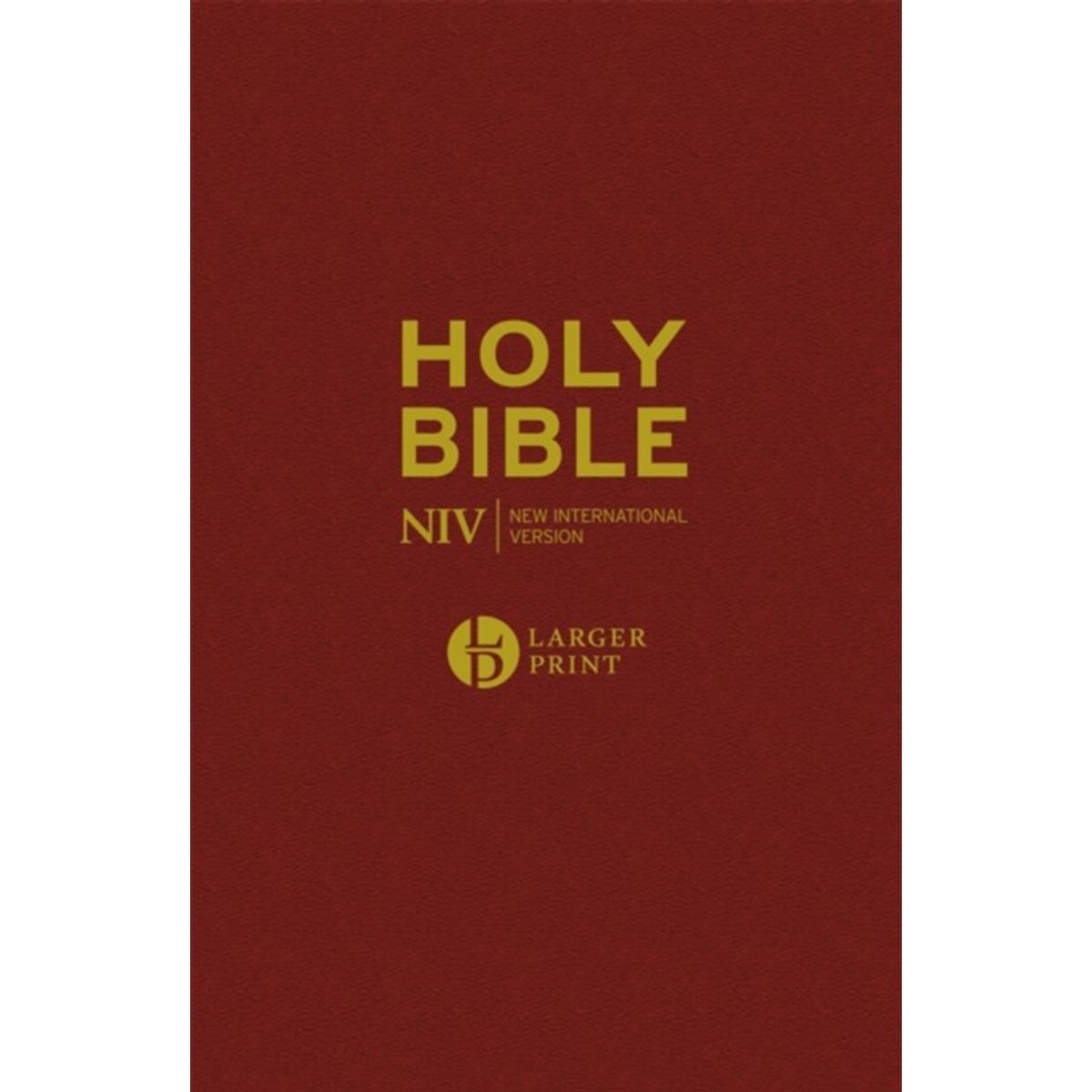 NIV Larger Print Burgundy Hardback Bible