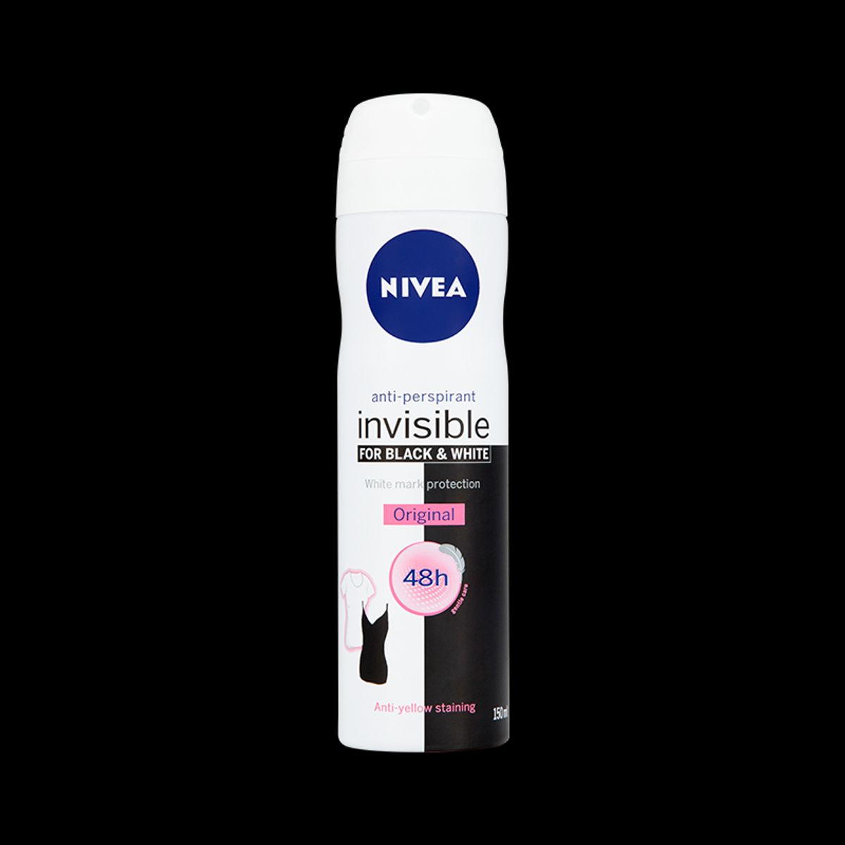 Nivea Black & White Invisible Original Female Spray (150 ml)