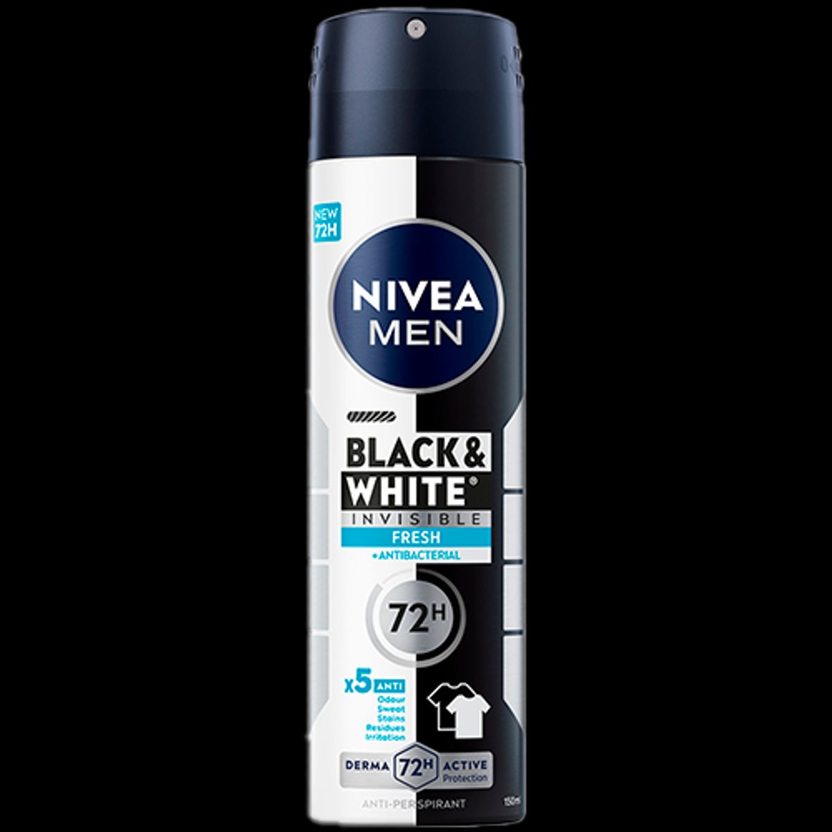 Nivea for Men Black & White Fresh Male Spray (150 ml)