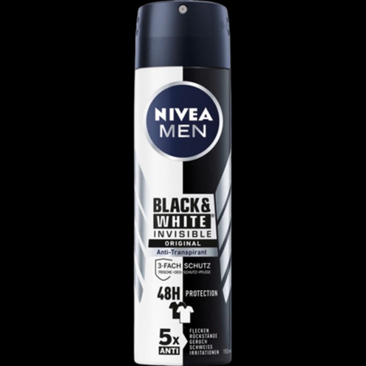 Nivea Men Black & White Invisible Deodorant 150 ml