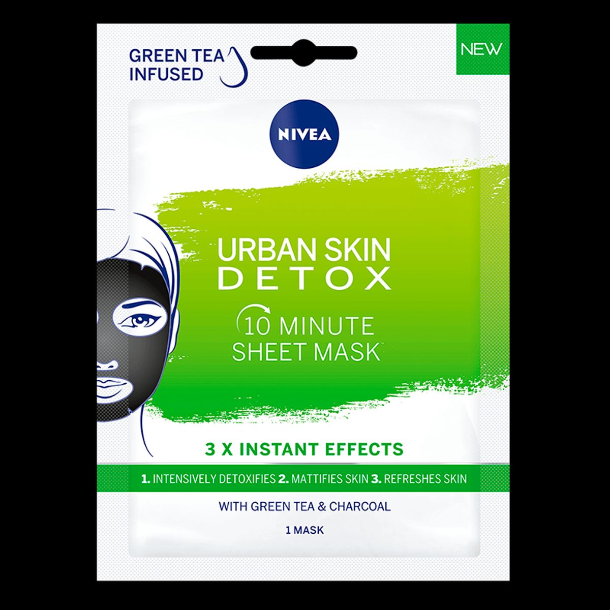 Nivea Urban Skin Detox Sheet Mask (1 stk)