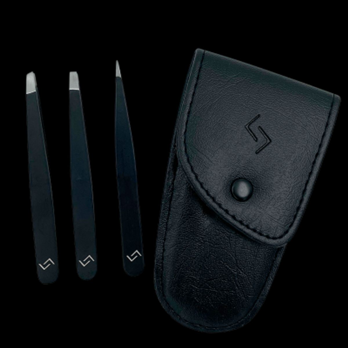 Njord Eyebrow Tweezer Set Black