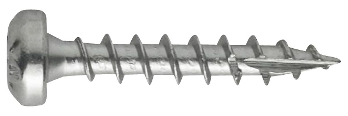 NKT Duramax 1000 spånskrue 3,5x25 mm panhoved til udendørs fuldgevind Torx 20 - 200 stk pr. pakke