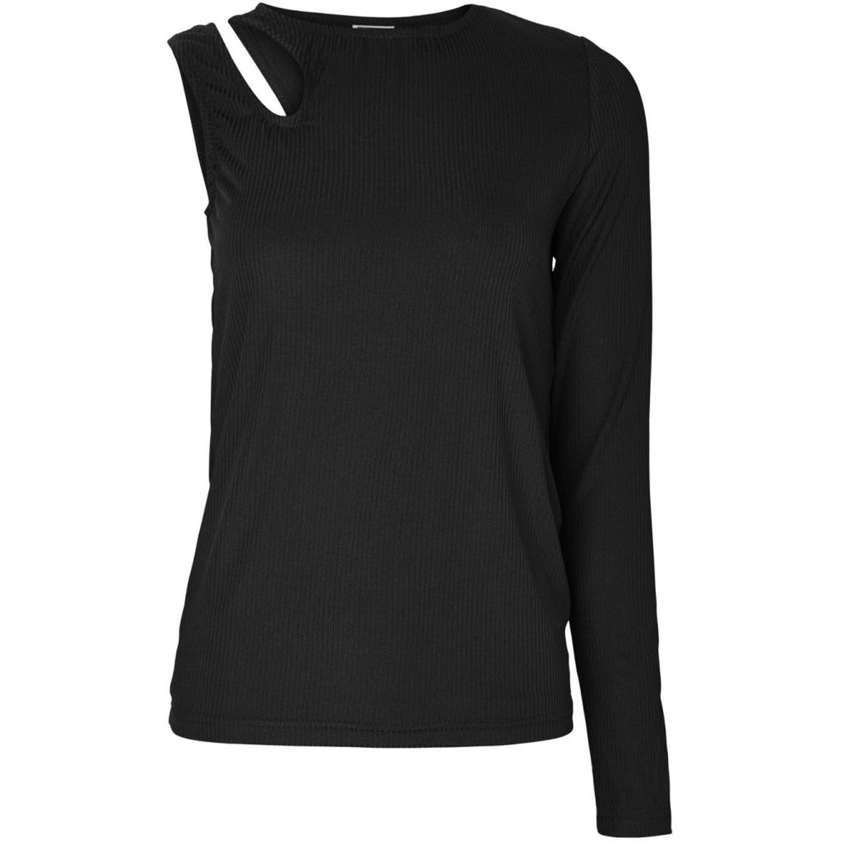 NMBUSTER L/S ONE-SHOULDER TOP JRS - Black