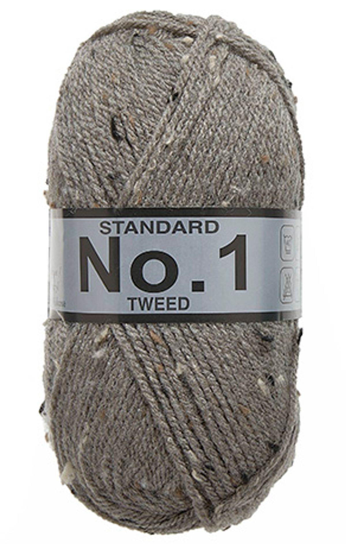 No. 1 Tweed, Grå, 50 g, nr. 610