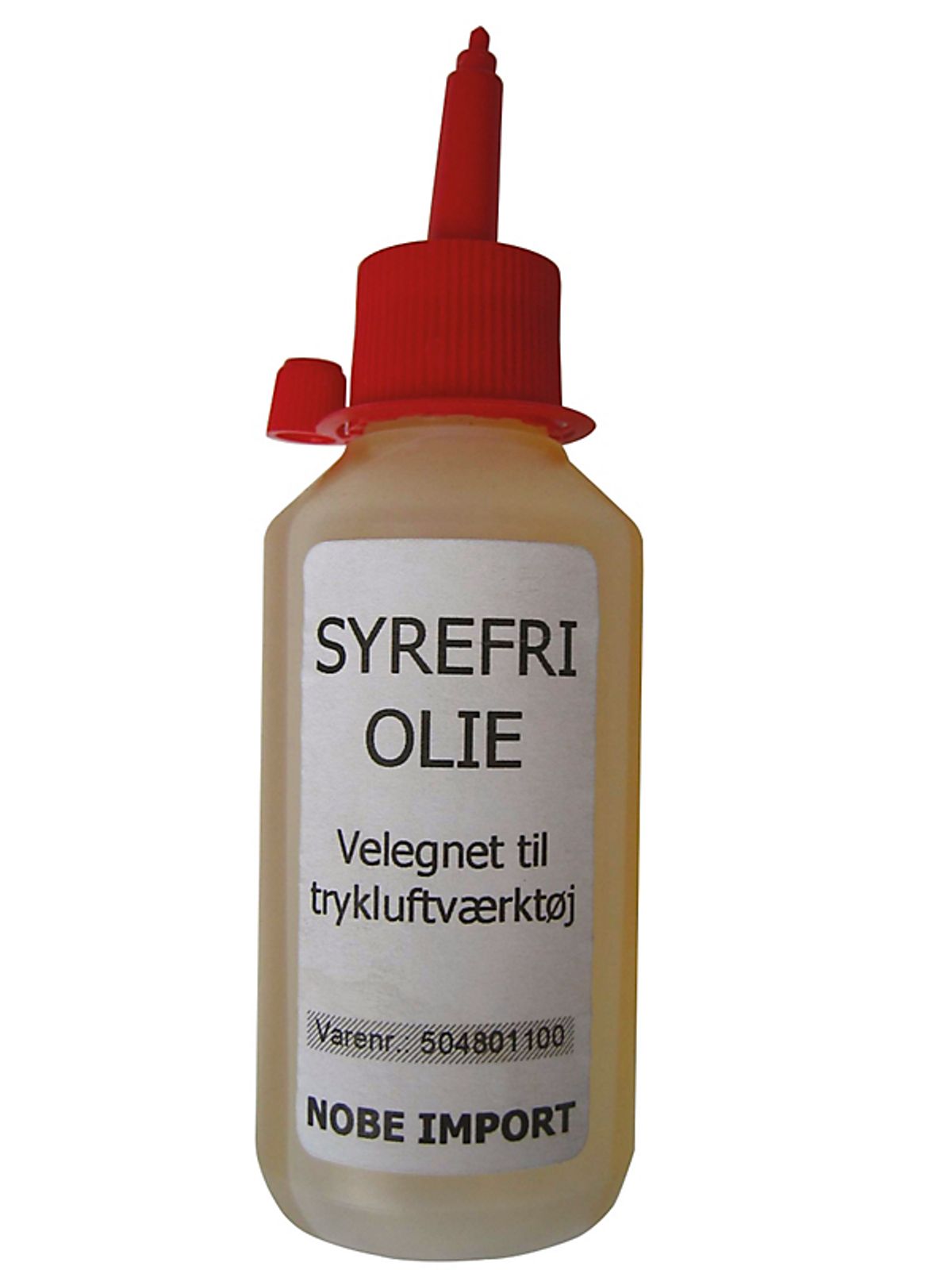 Nobe Syrefri specialolie 100ml. Anbefales til trykluftværktøj