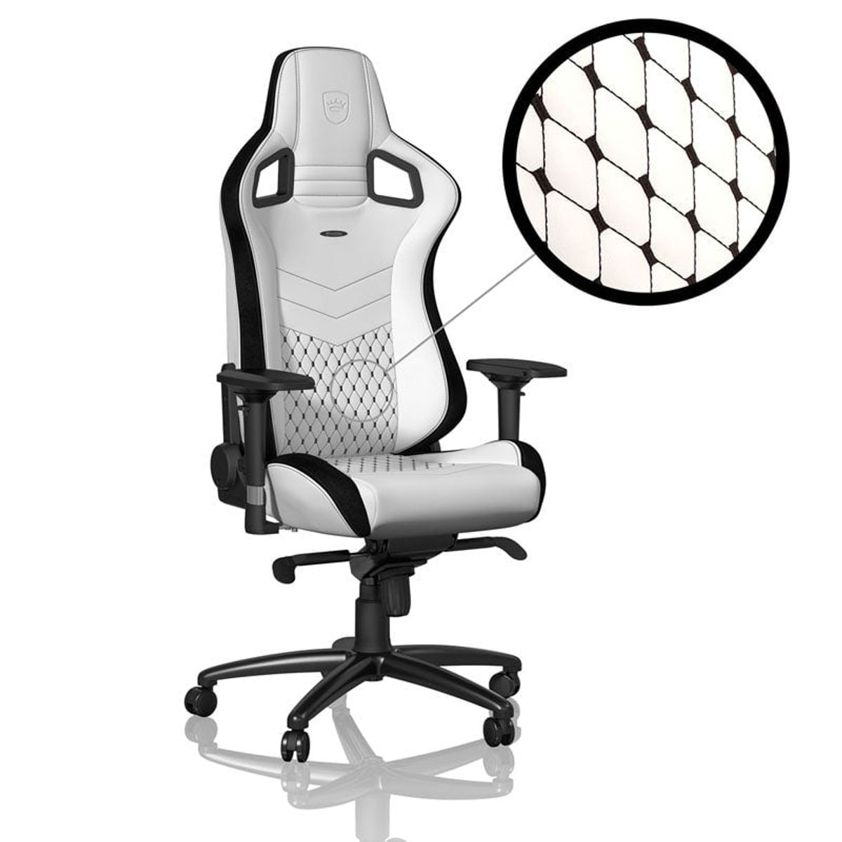 noblechairs EPIC Hvid/Sort