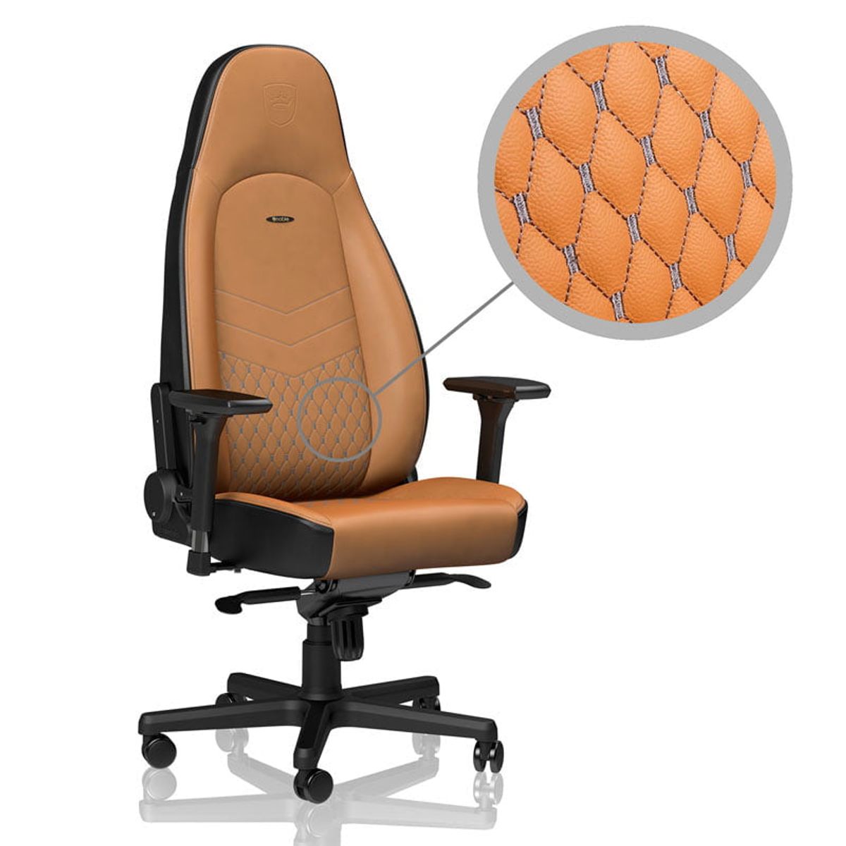 noblechairs ICON Real Leather Cognac/Black