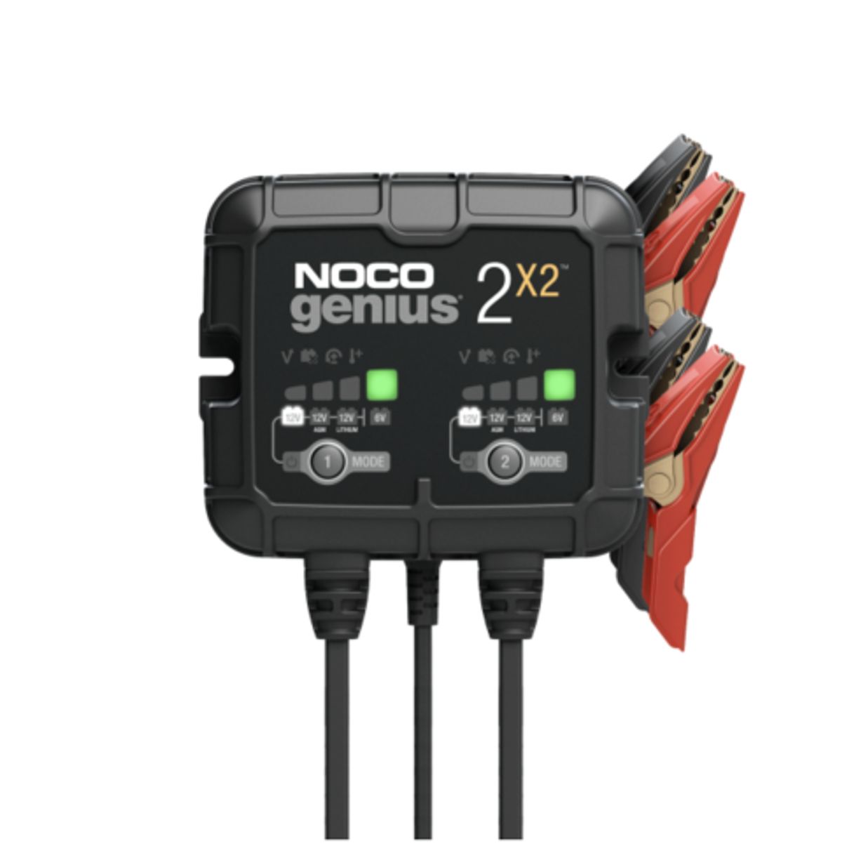 Noco Genius 2X2 Batterioplader til 6V og 12V 4000mA