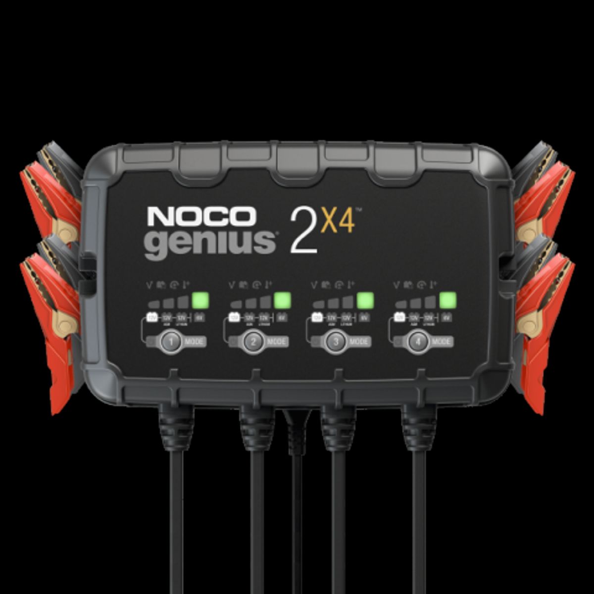 Noco Genius 2X4 Batterioplader til 6V og 12V 8000mA