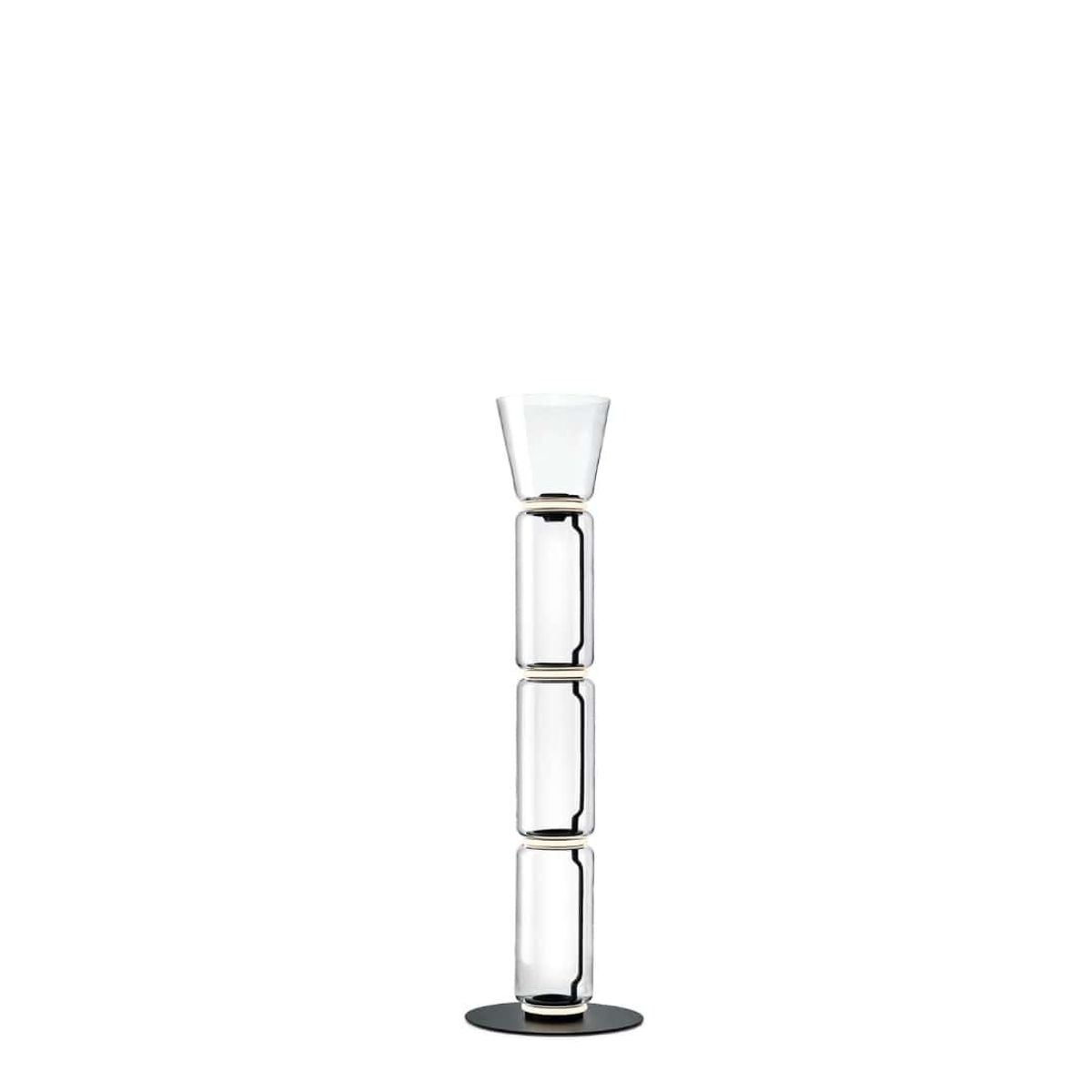 Noctambule Gulvlampe 3 High Cylinder Bowl Sort - Flos