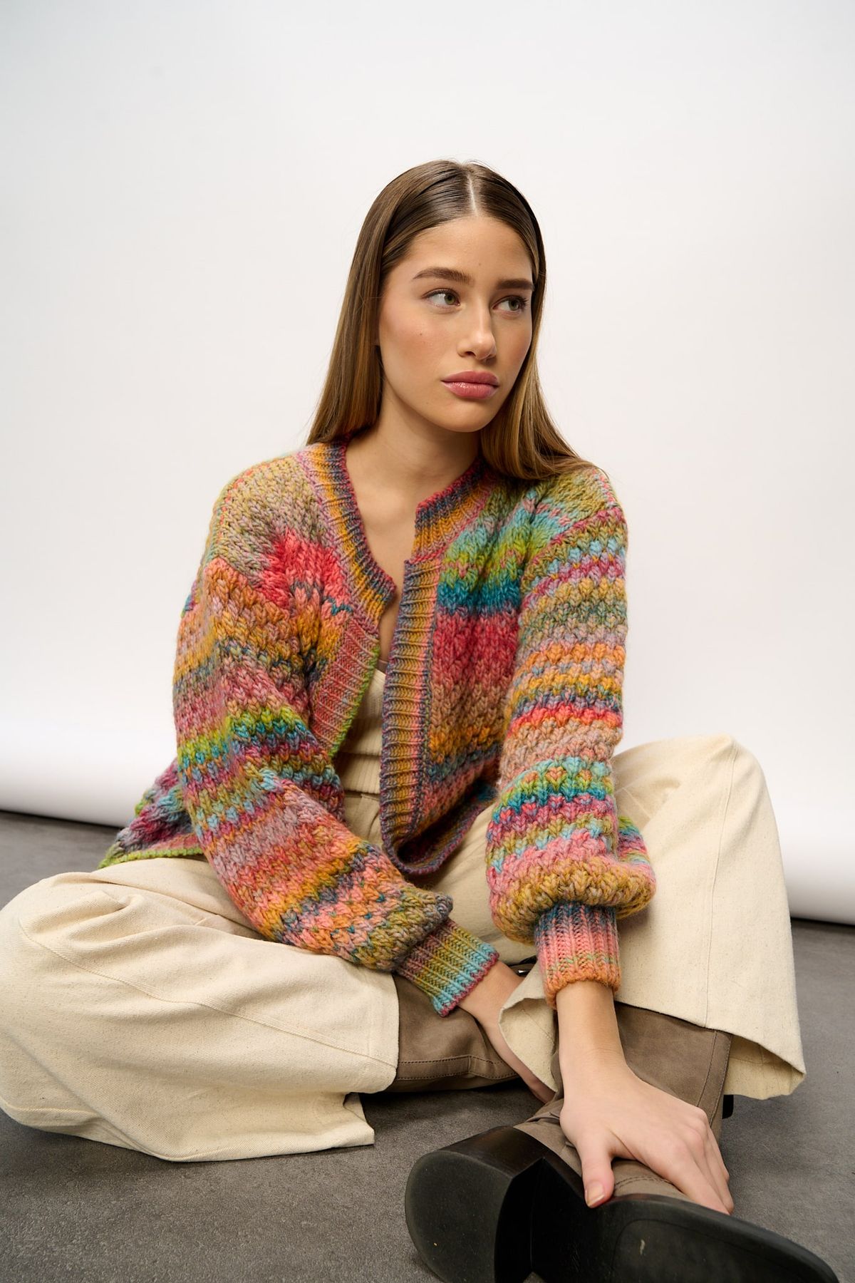 Noella, Gio Knit Cardigan - Candy Mix L/XL