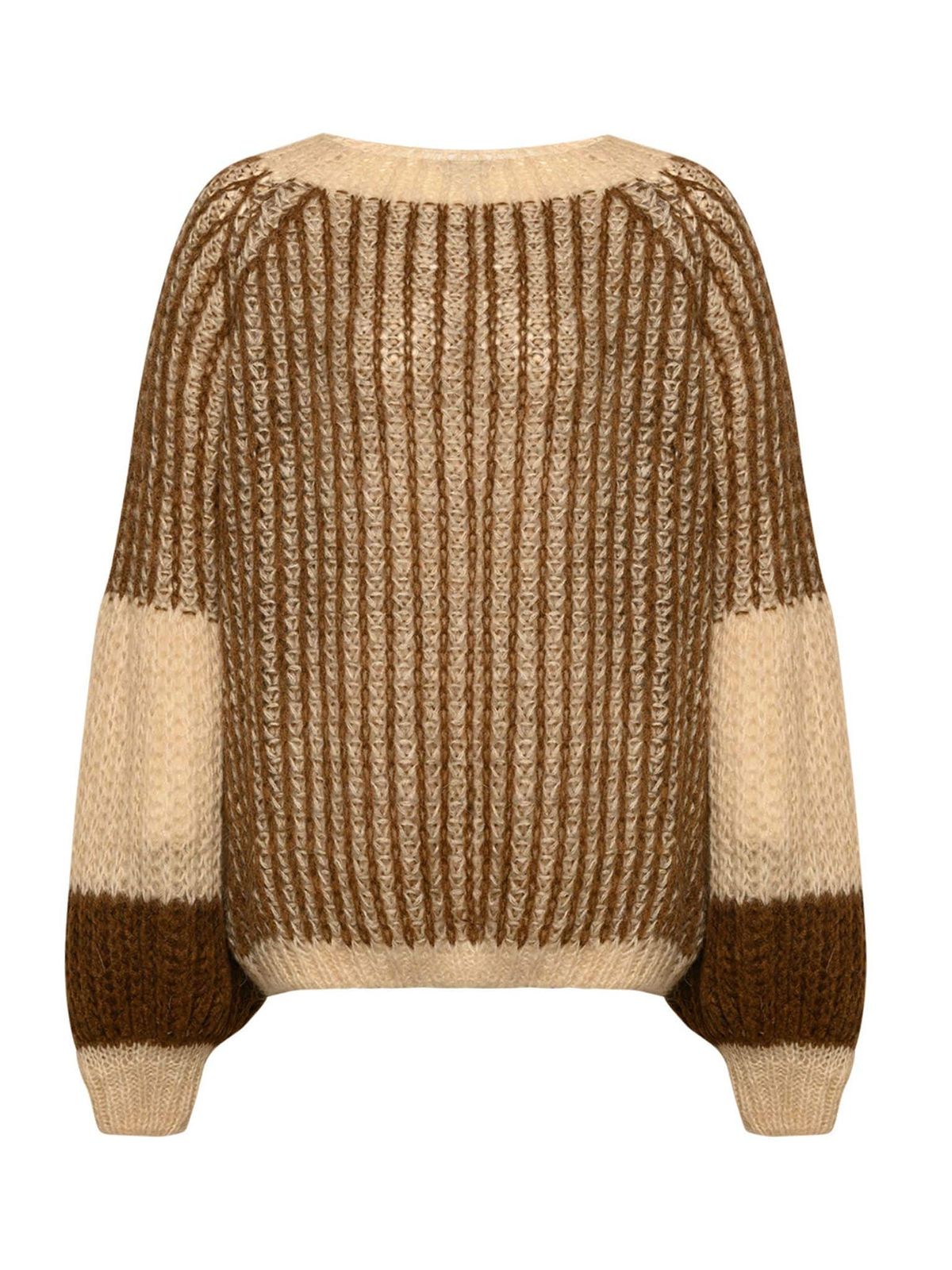 Noella Liana Knit Sweater Beige-Brown L/XL