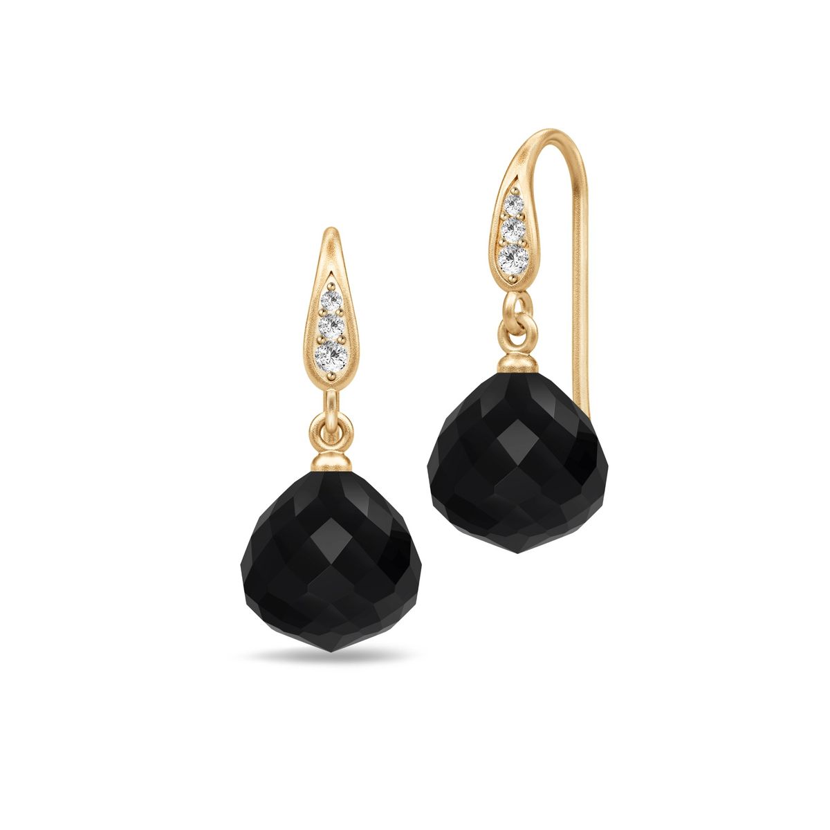 Noelle Earring Black Crystal