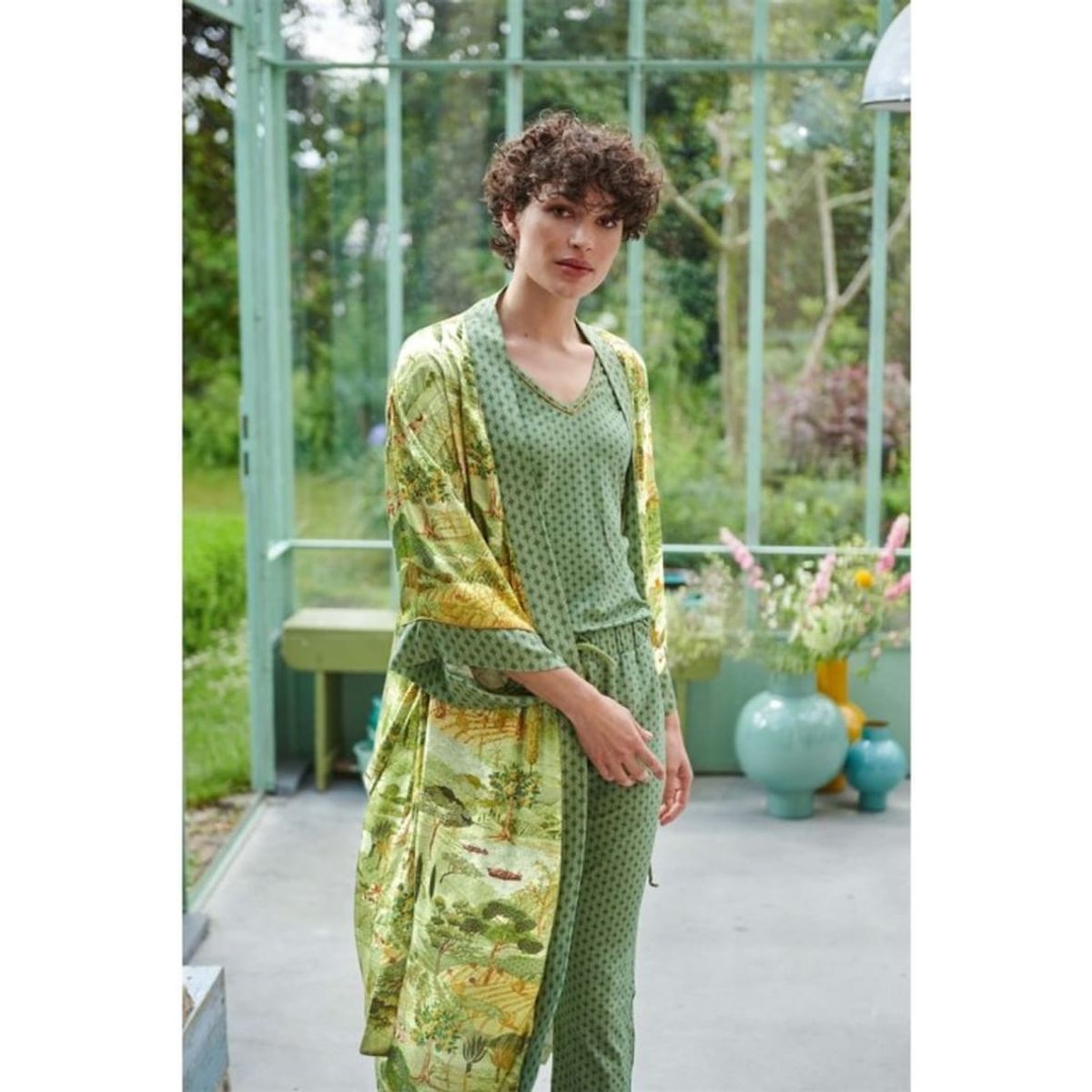 Noelle XXL Kimono Toscana Green