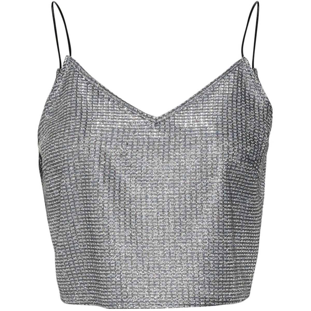 Noisy May top NMGLITTER - Silver