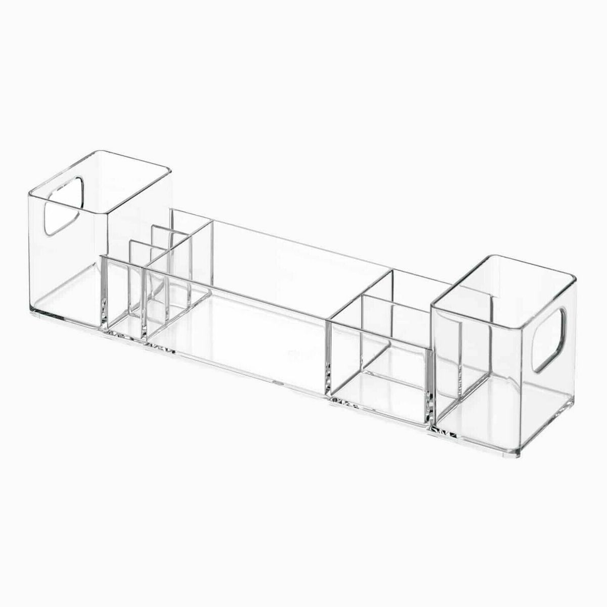 Nora - Organizer til makeup - Transparent - 7,1cm x 30,5cm x 7,7cm