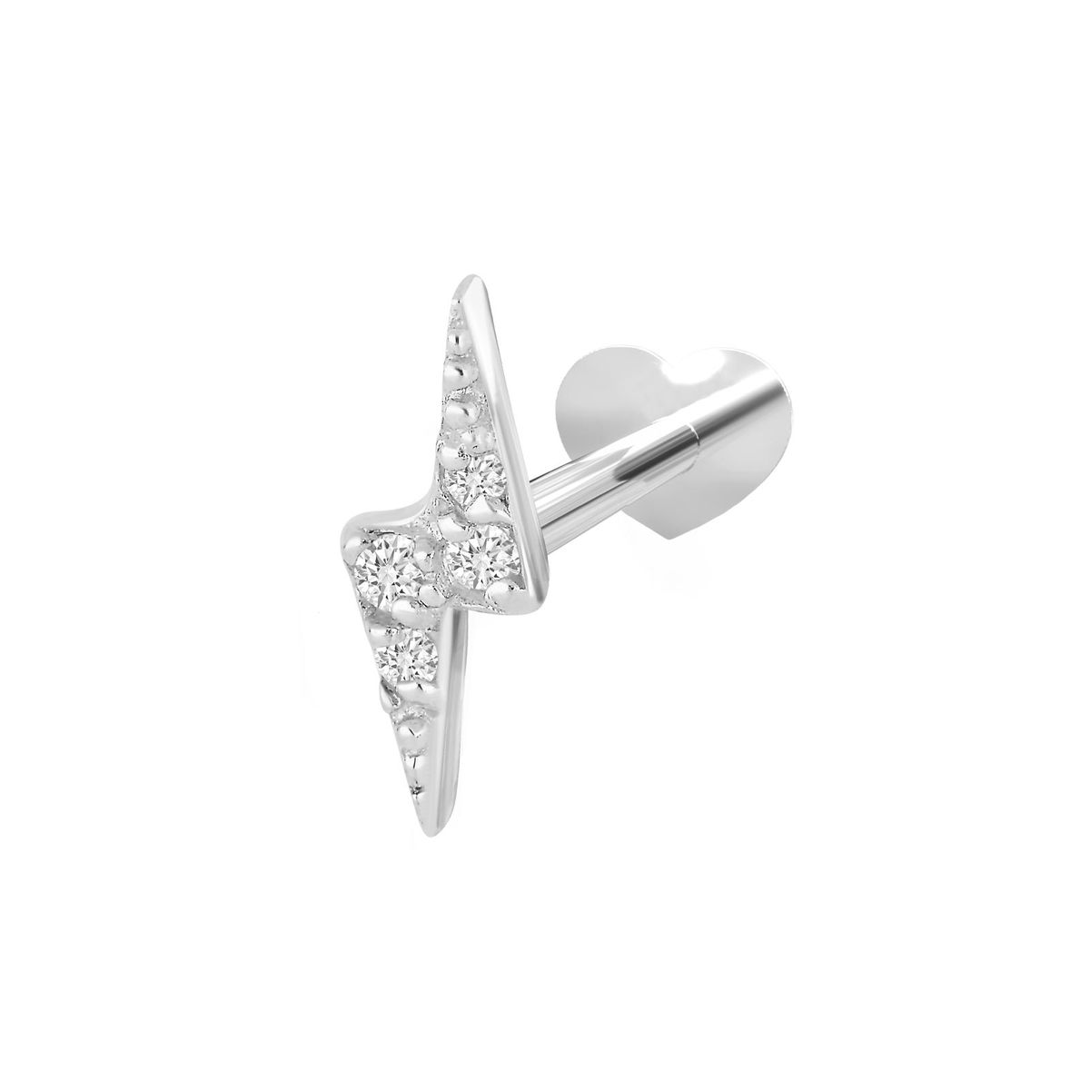 Nordahl Jewellery Pierce52 ørering i sølv med CZ - 1 stk.