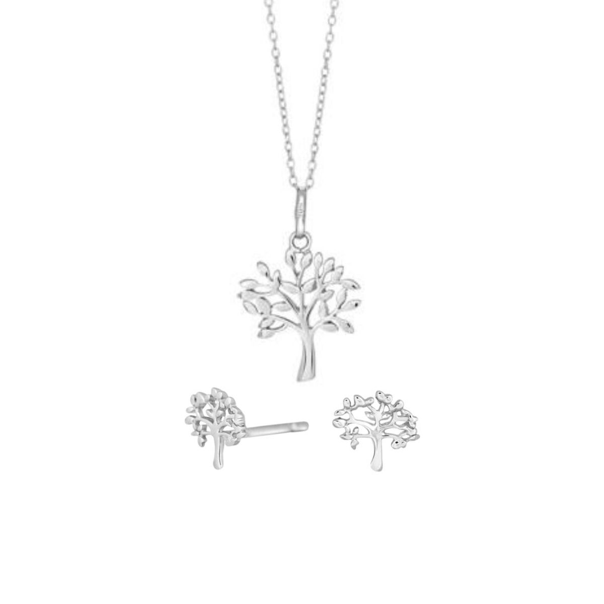 NORDAHL JEWELLERY Smykkesæt sølv TREE52