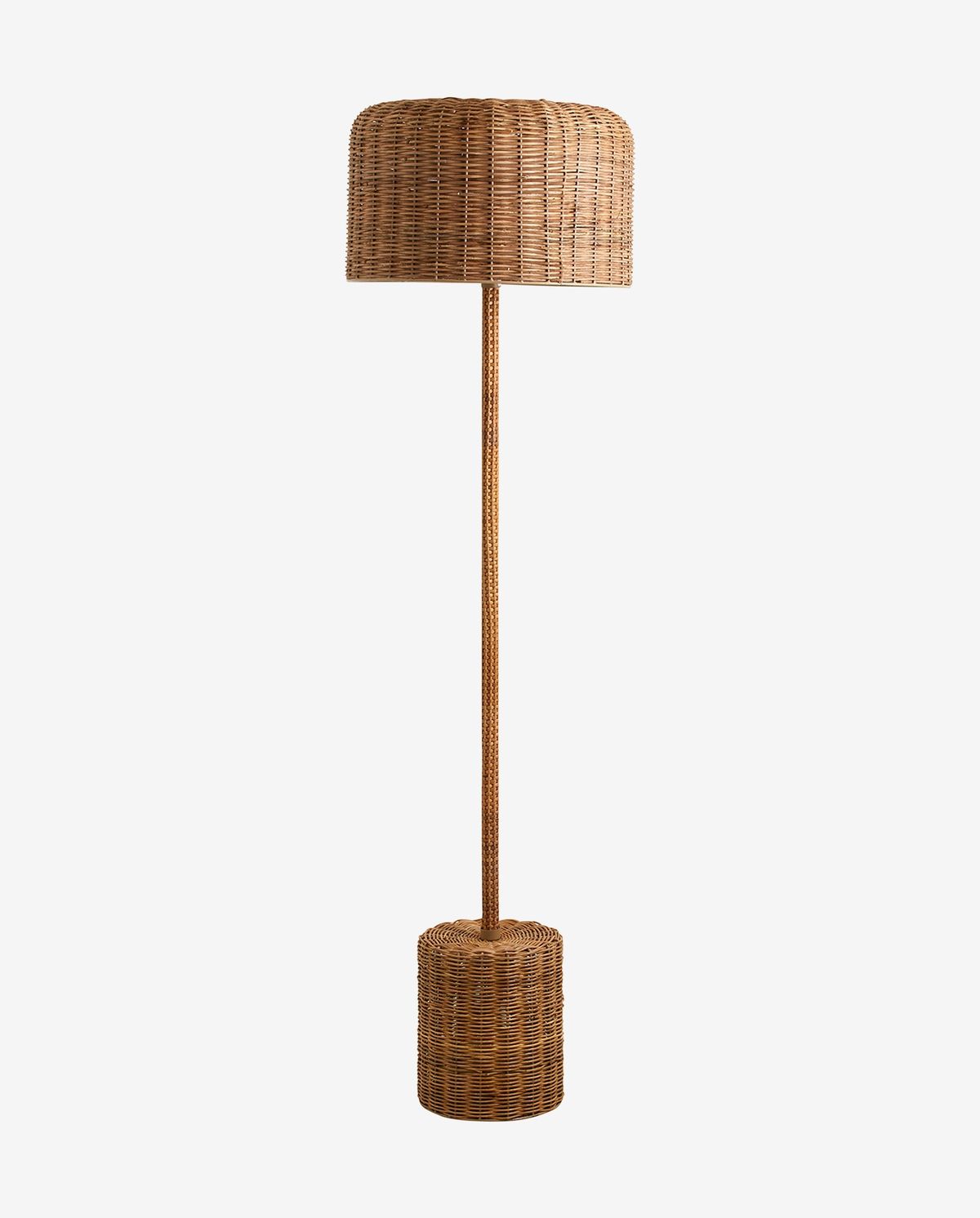 Nordal - CANE rattan gulvlampe - natur