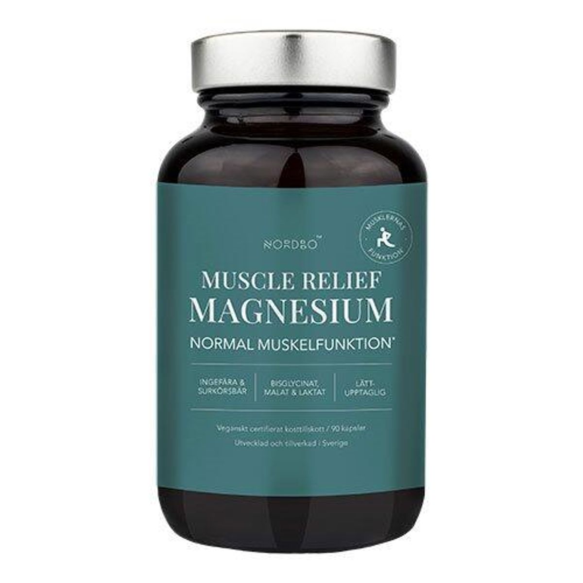 Nordbo Muscle Relief magnesium, 90kap