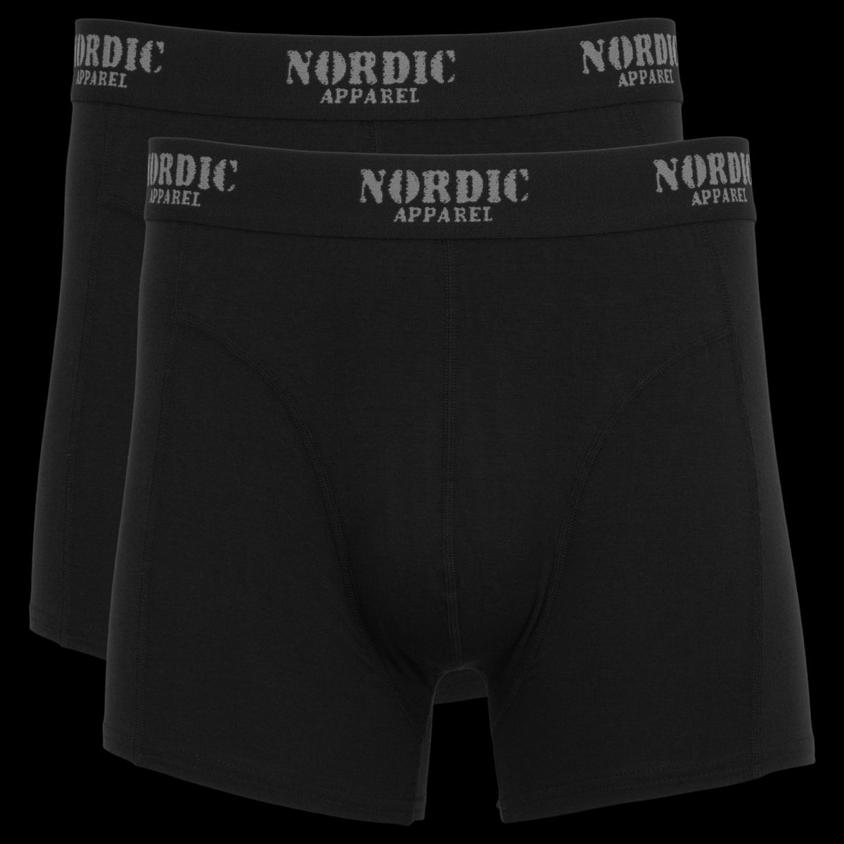 Nordic Apparel Balder Herre Tights i bambus - Black - 2XL