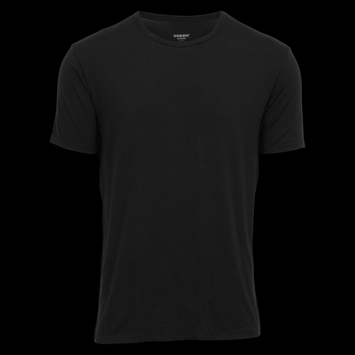 Nordic Apparel Bertram Herre T-shirt i bambus - Black - 2XL