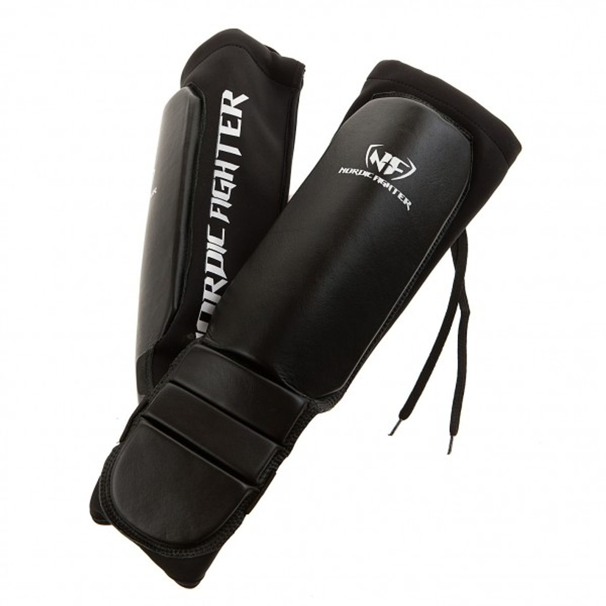 Nordic Fighter Grappling Shin Guards Instep Benskinne Ægte Læder Medium